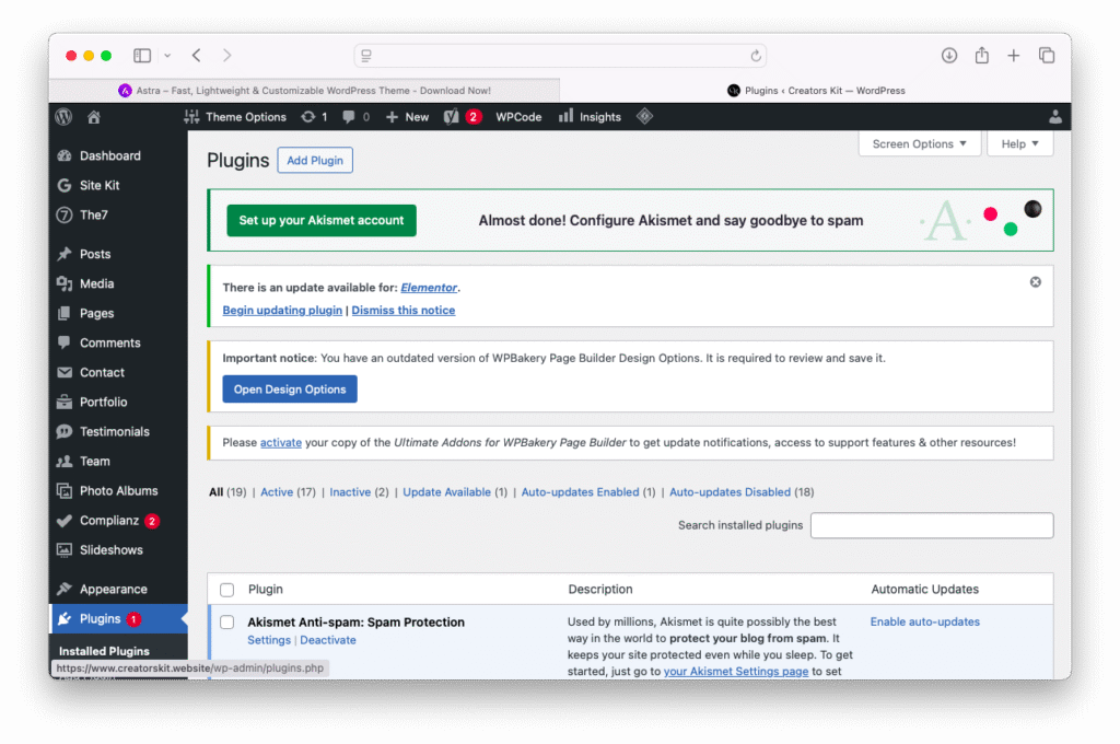 Wordpress plugins